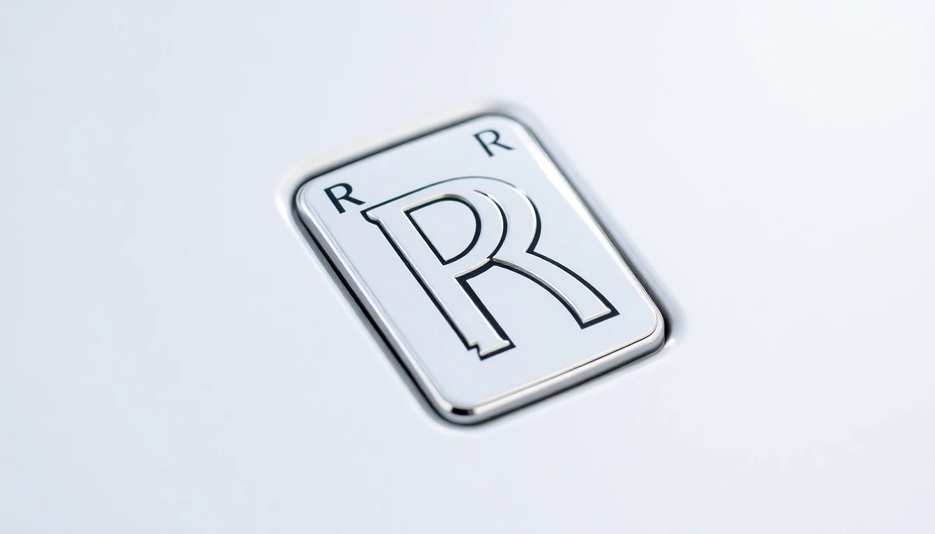 Logo Rolls-Royce, double R entrelacé