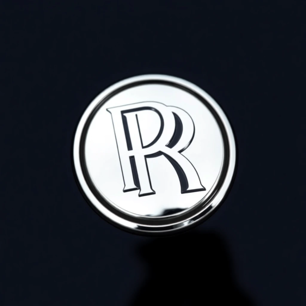 Logo Rolls-Royce, double R entrelacé